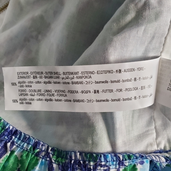 NWT Zara Ditsy Floral Puff Sleeve Cropped Blouse Top Size Medium - Picture 12 of 13